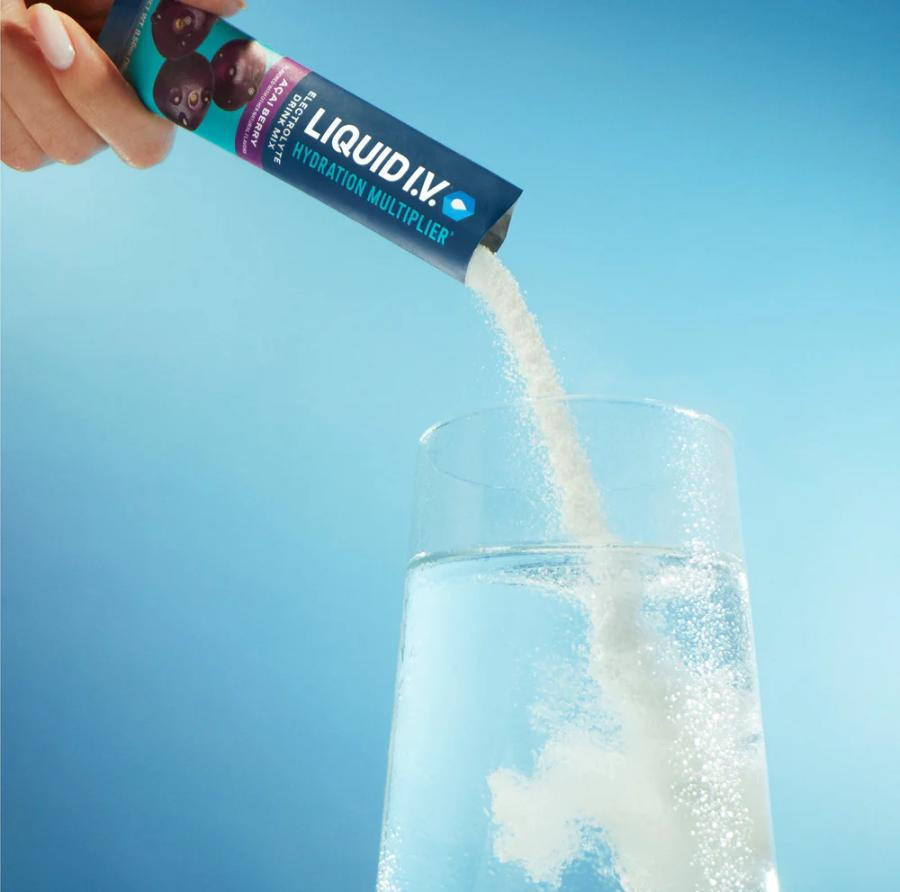 Box of Liquid I.V. Hydration Multiplier powder with 3x electrolytes