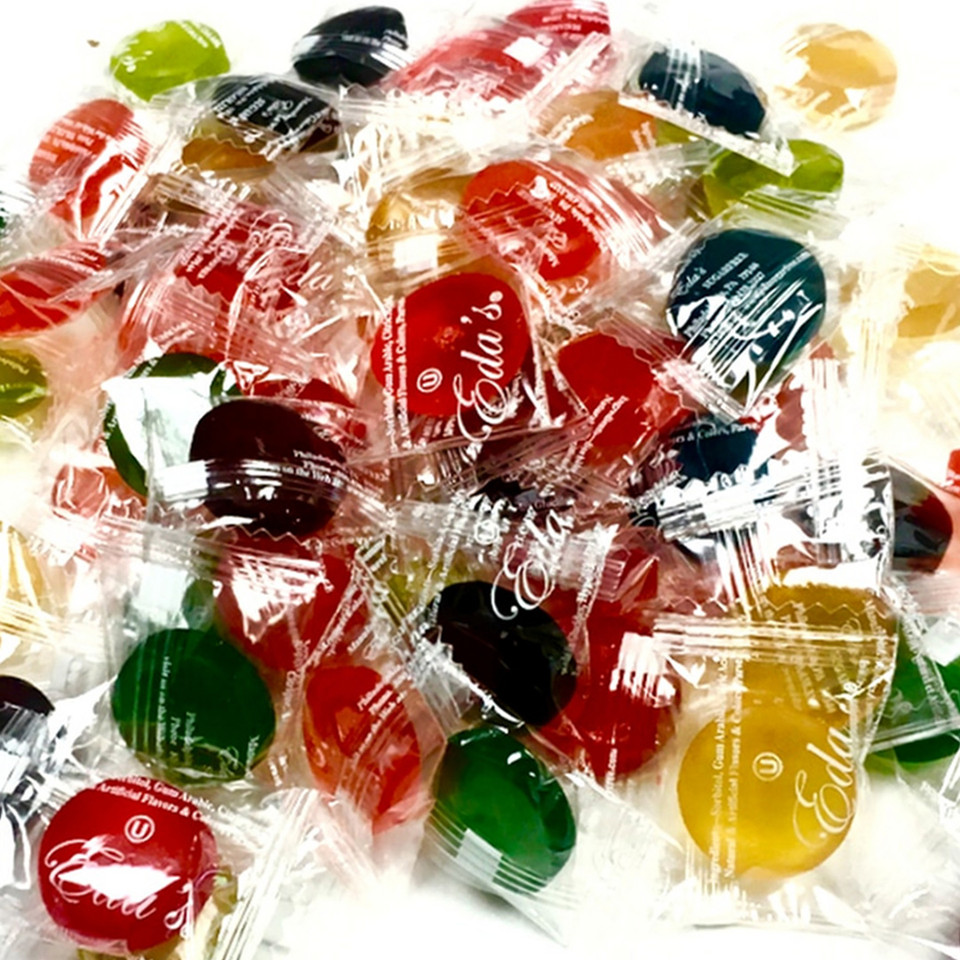 Assorted sour fruit flavor sugar-free candy drops value pack