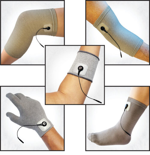 Full foot coverage conductive sock for TENS stimulation