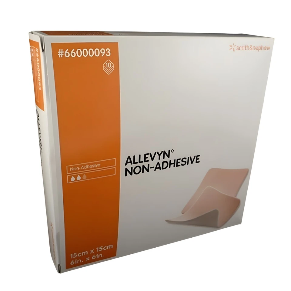 Smith & Nephew Allevyn Non-Adhesive Dressing 6" x 6" packaging