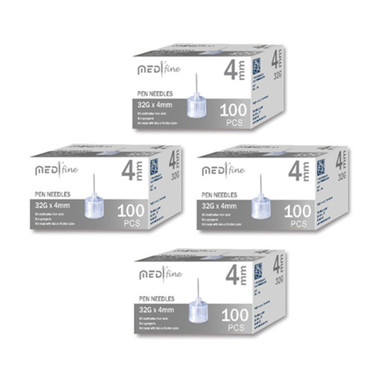 Buy MedtFine Pen Needles 32G 4mm 400 Ct. For Diabetic Petient Online in USA  at the Best Prices