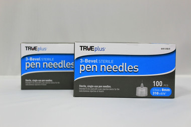 TRUEplus Sterile, Single-Use Pen Needles, 31G, 5mm (3/16 inch)