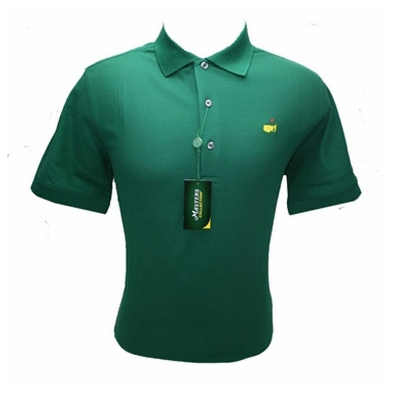 Masters Green Pima Cotton Pique Knit Polo Golf Shirt, Masters Men's Cotton  Polos, Masters Apparel