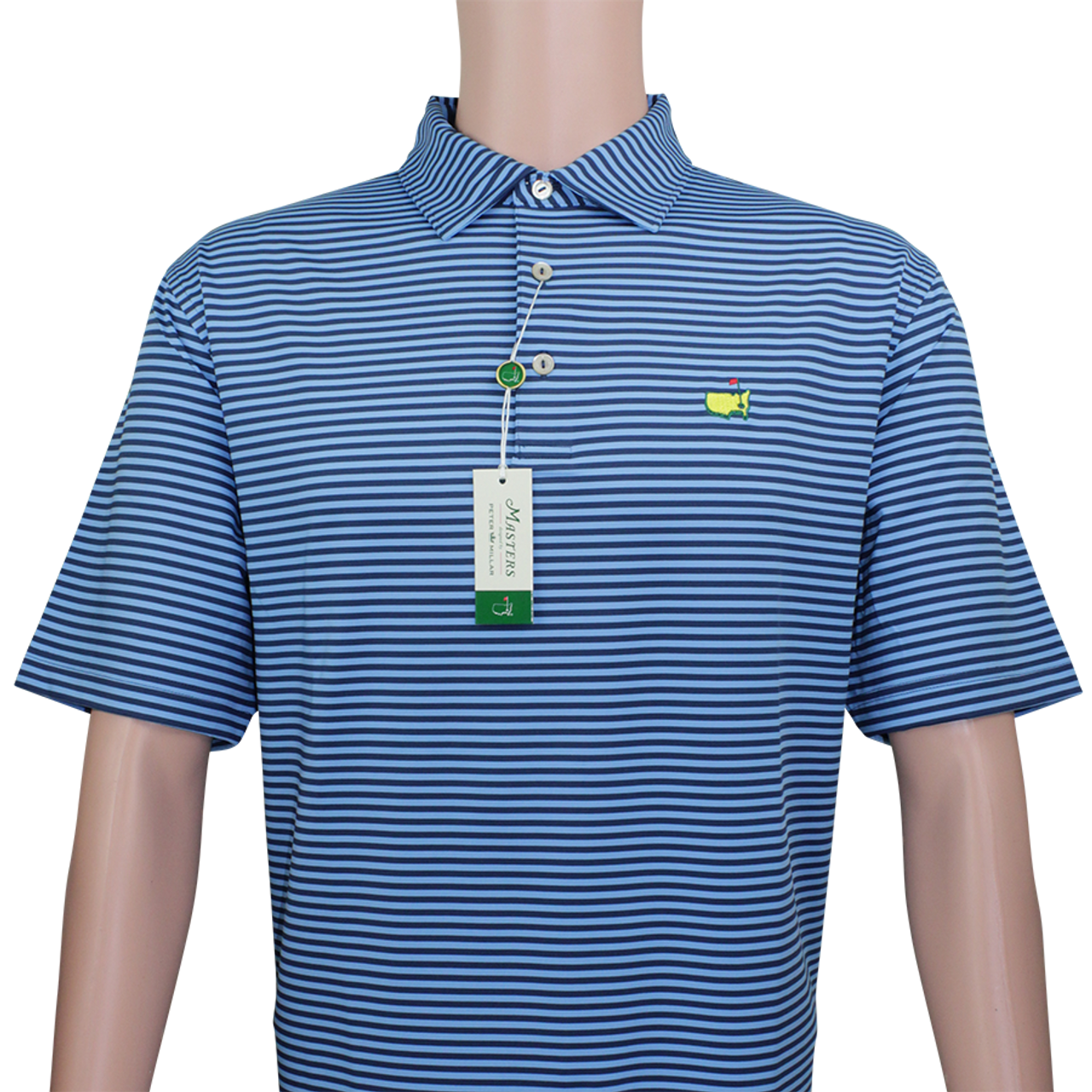 Masters Peter Millar Navy Lt Blue Stripe
