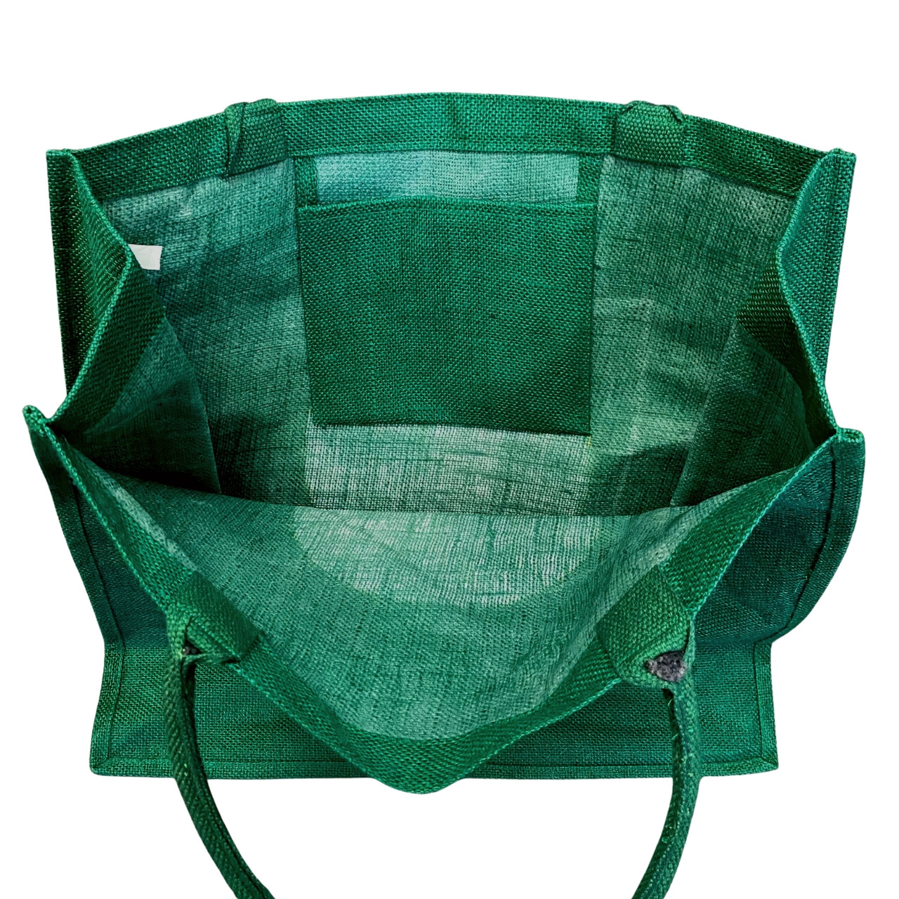 Masters Tournament Green Solid Large Jute Tote Bag with Printed Masters