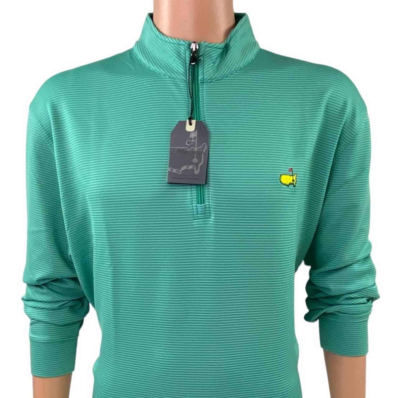 Masters Performance Tech 1/4 Zip Pullover - Island Green with Sky