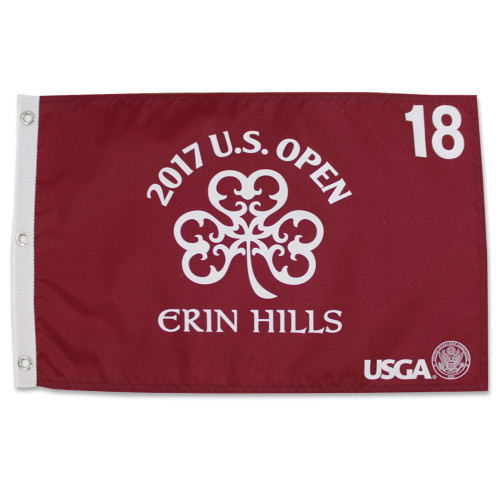 2017 US Open Championship Screen Printed Flag - Red - Erin Hills