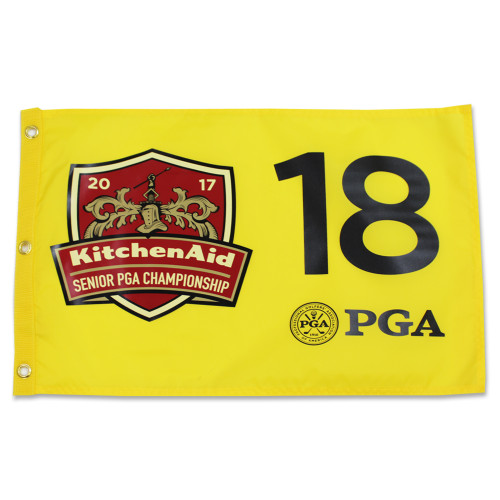 2017 Sr. PGA Championship Screen Printed Flag - Yellow