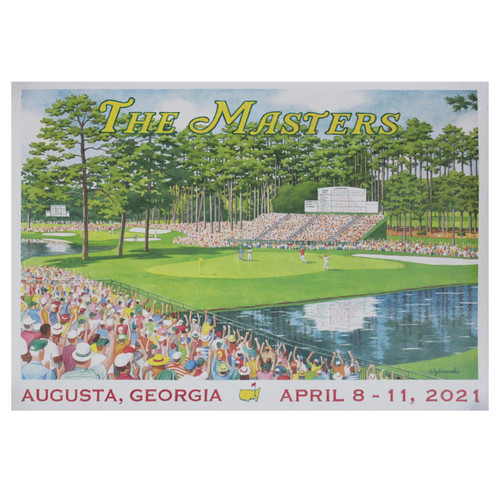 2021 Masters 15th Hole Weekend Poster