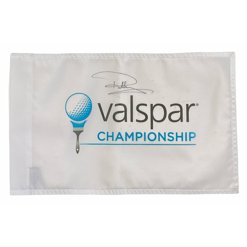 Paul Casey Autographed 2021 Valspar Championship Screen Printed Pin Flag