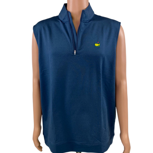 Masters by Peter Millar Performance Tech Navy Blue Hybrid Full-Zip 