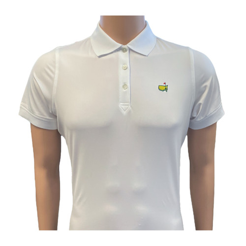 Masters Magnolia Lane Ladies Performance Tech White Polo - 3 Button