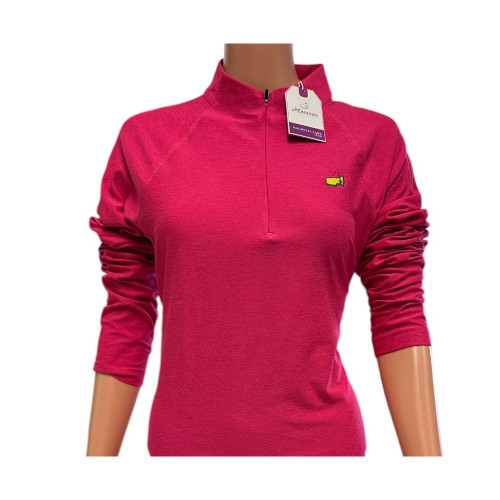 Masters Magnolia Lane Tech Ladies Hot Pink Performance 1/4 Zip Pullover