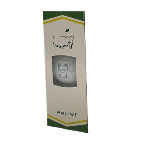 Masters Titleist Concessions Plastic Cups Icon Pro V1 Golf Ball 3-Pack