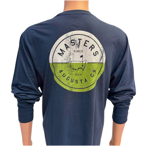 Masters Long Sleeve Navy T-Shirt with Two Tone Logo