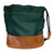 Masters Green Chevron Pattern Leather Bottom Valuables Pouch