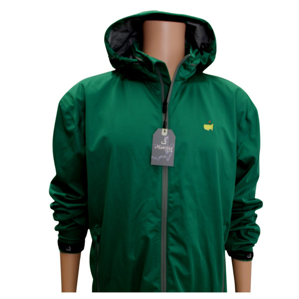 Masters Green Tech Windbreaker with Hood - Full Zip | Masters Outerwear |  Masters Men's Apparel | MMO Golf