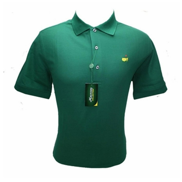 Masters Green Pima Cotton Pique Knit Polo Golf Shirt | Masters Men's ...