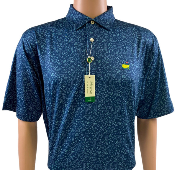 Masters Peter Millar Navy Course Design Performance Tech Polo - MMO Golf