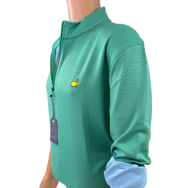 Masters Performance Tech 1/4 Zip Pullover - Island Green with Sky