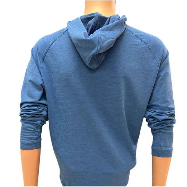 Masters Peter Millar Crown Sport Starboard Blue Performance Tech Hoodie, Masters Men's Apparel, Masters Performance Tech Outerwear, Jackets and  Pullovers, Peter Millar Golf Collection