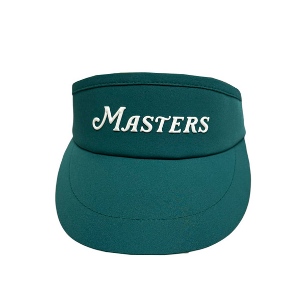Masters Green Performance Tech Classic Visor with Raised Rubber Wordmark and Logo