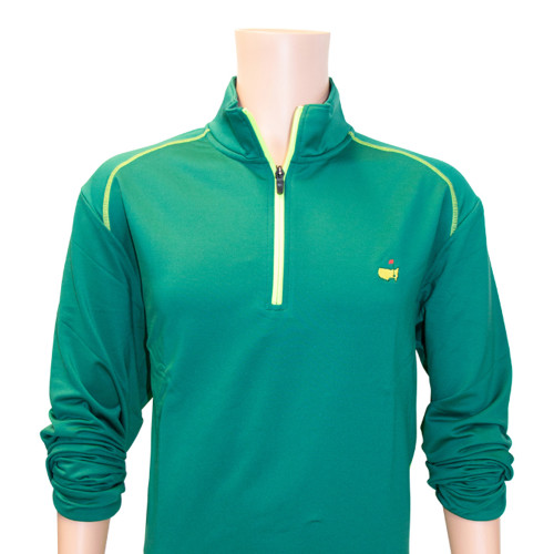 lime green quarter zip