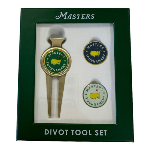 ラウンド用品・アクセサリー Divot Tool Set  Masters Masters Divot Tool Set with Ball Markers
