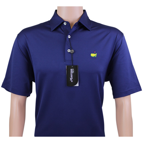Masters Navy Blue Performance Tech Polo Golf Shirt Masters Men's
