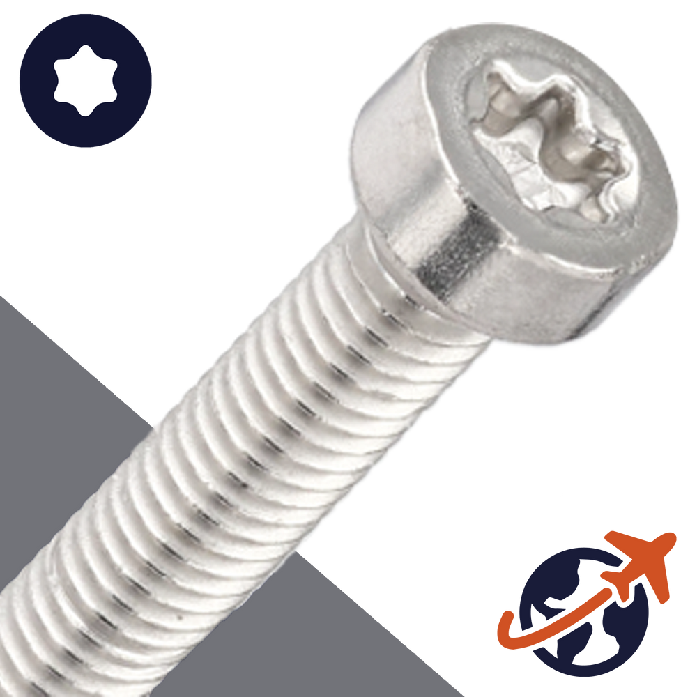 M2.5X0.45 Torx Low Socket Head Screw - A2 Stainless ISO 14580