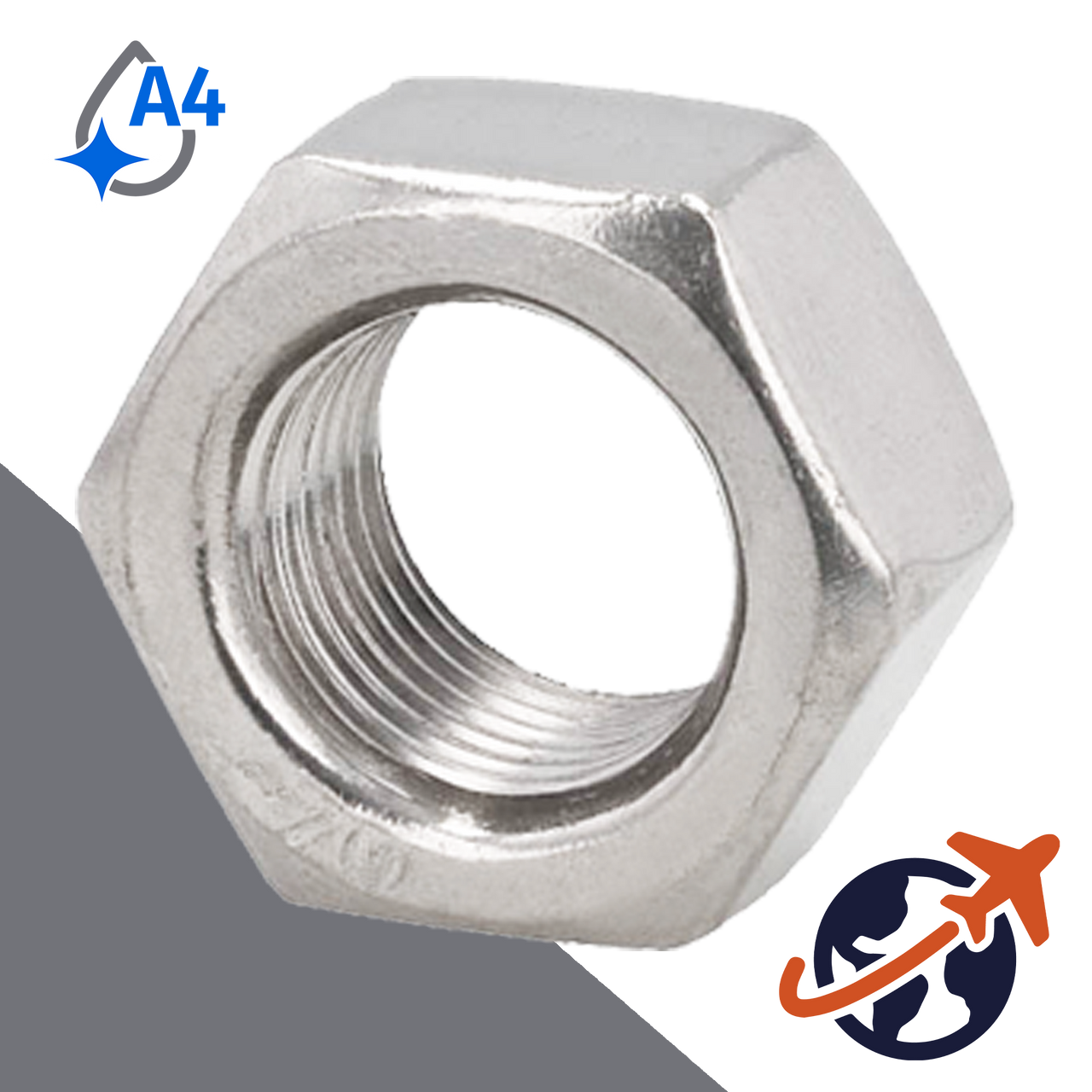 Hex Nut - A4 Stainless DIN 934 - BelMetric