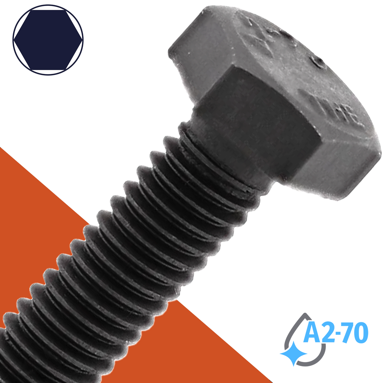 Hex Bolts M5X0.8 DIN 931/933 Black Stainless - BelMetric