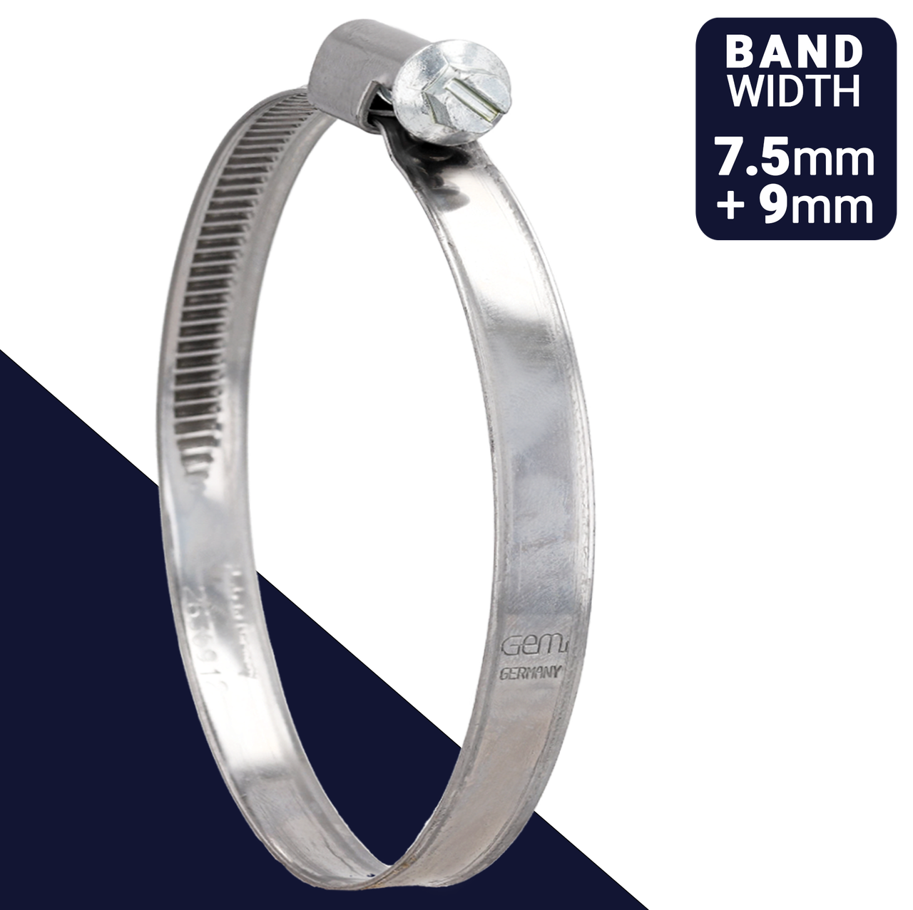 Clamp W2 Steel 7.5mm + 9mm Band Norma TORRO/GEMI - BelMetric