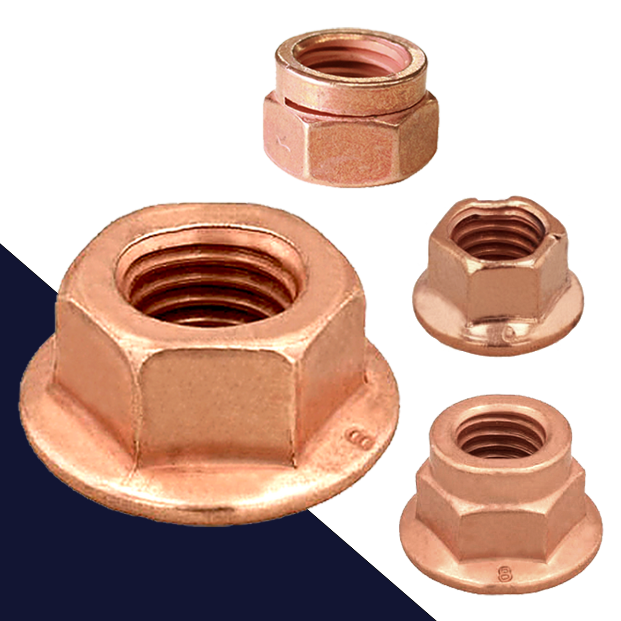 Exhaust Nuts Copper