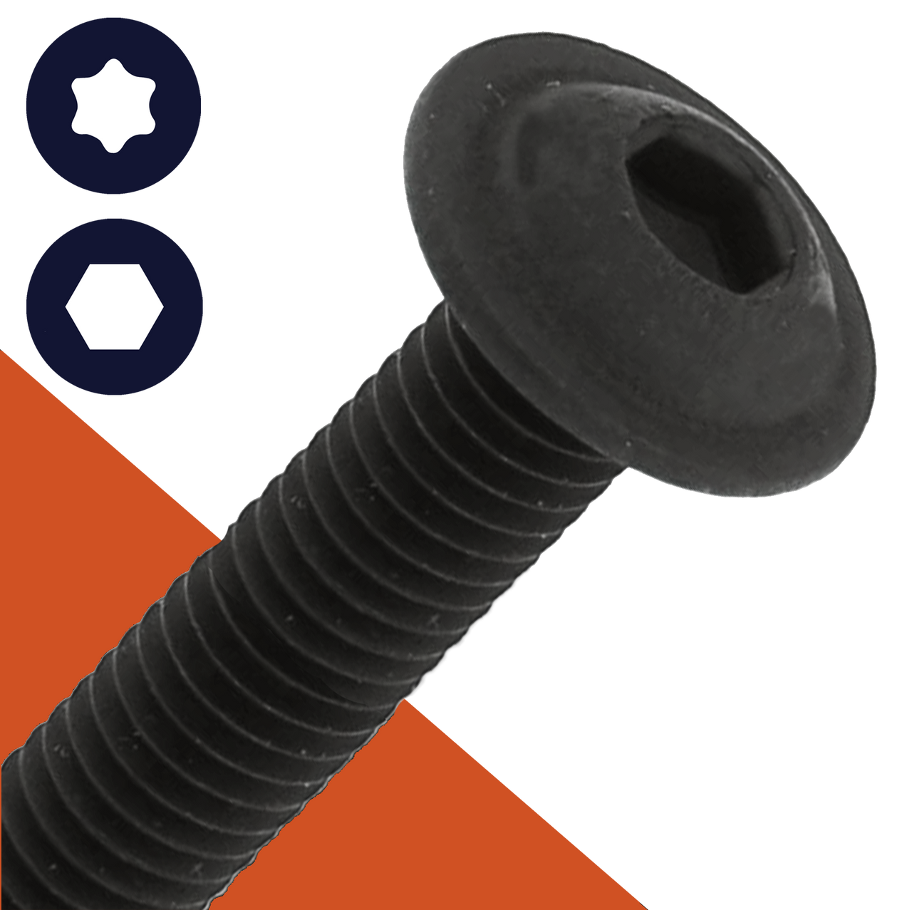 Black Stainless Button Head Flange