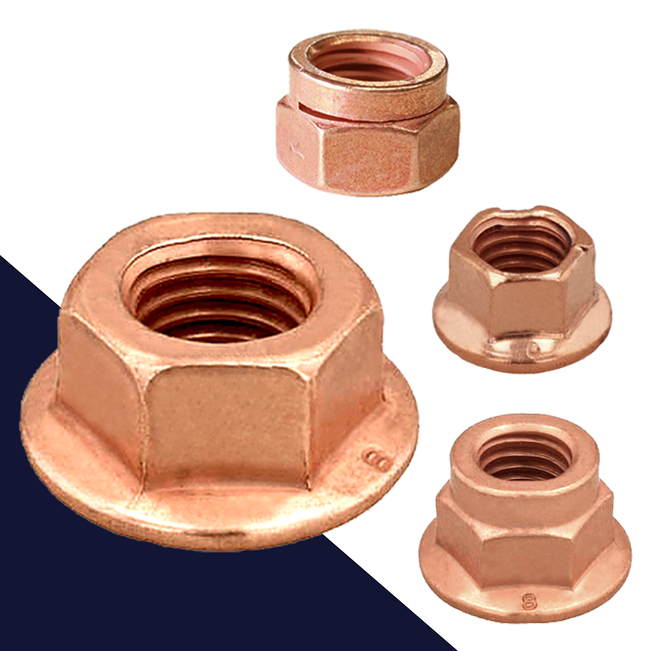 Exhaust Nuts Copper