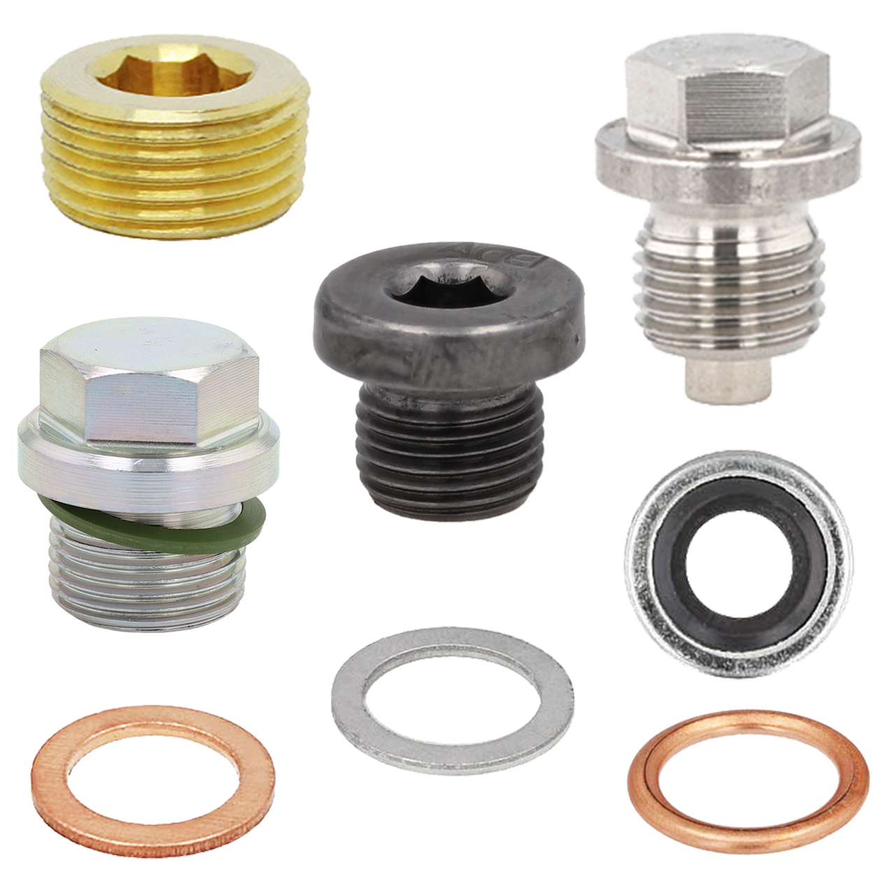 Drain Plugs + Gaskets