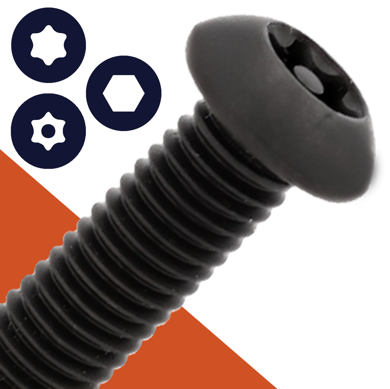 Black Stainless Button Head