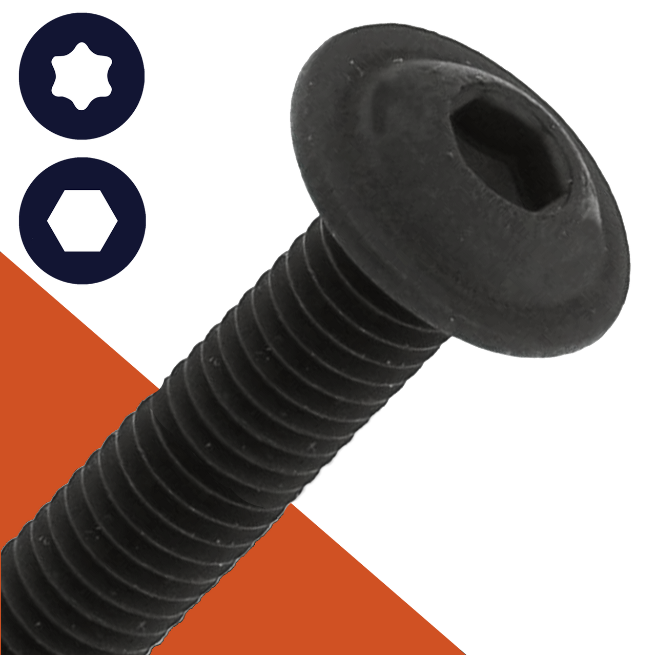 Black Stainless Button Head Flange
