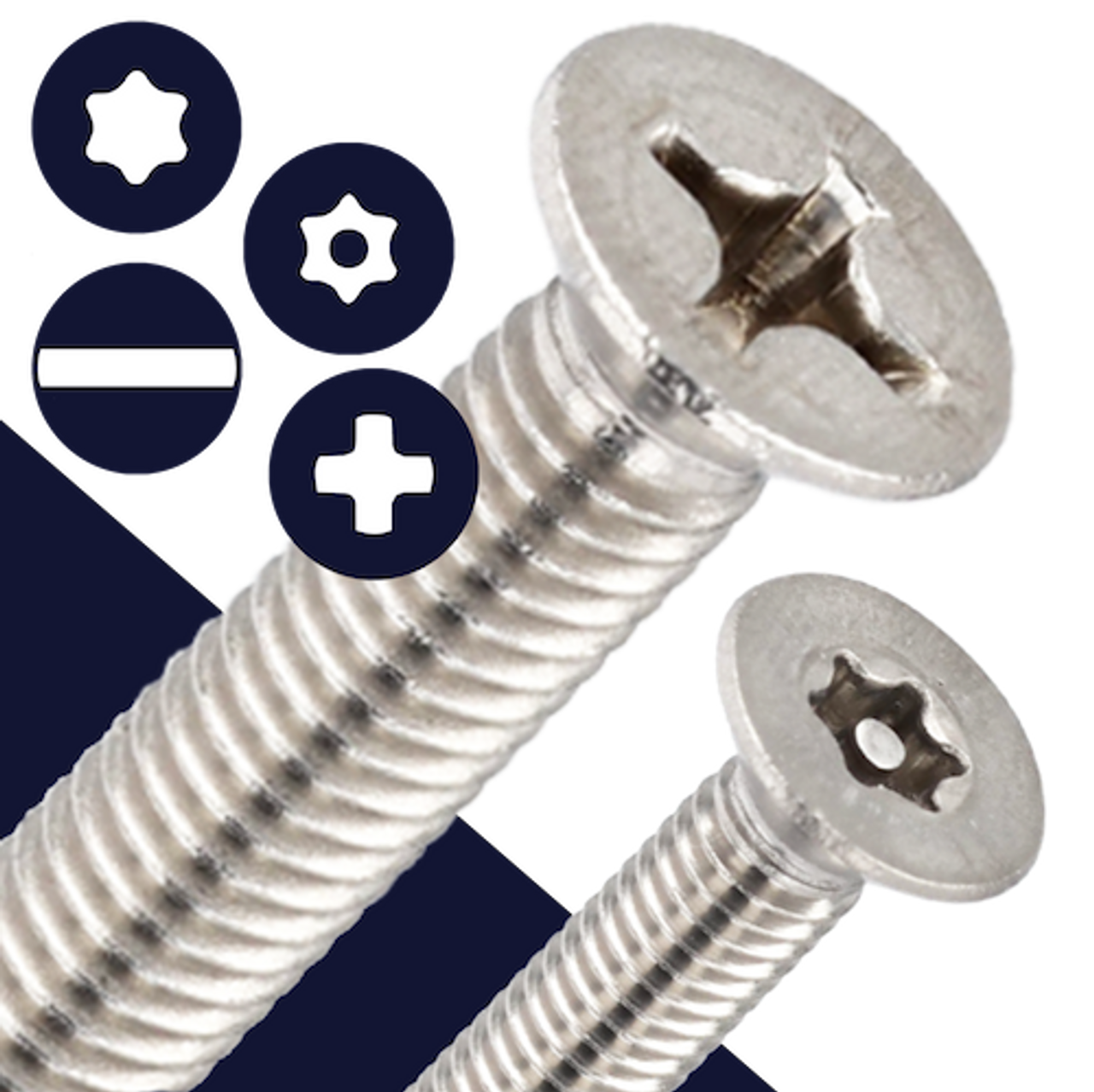 Line Card Flat Head Machine Screws