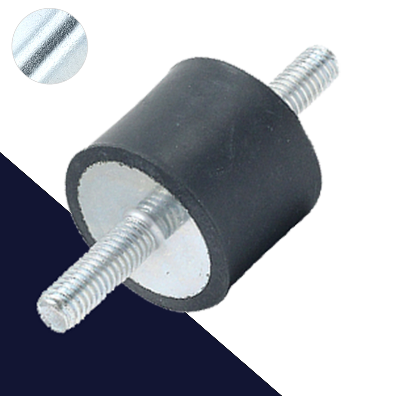 M8 Male Zinc Plated Steel