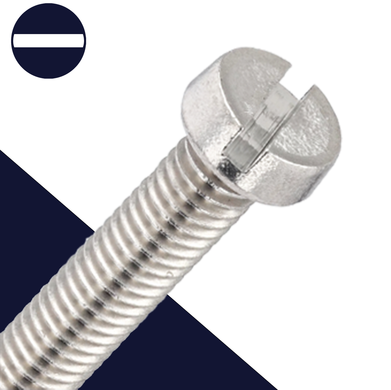Slotted Cheese Head Stainless M4X0.7 Coarse DIN 84 - BelMetric