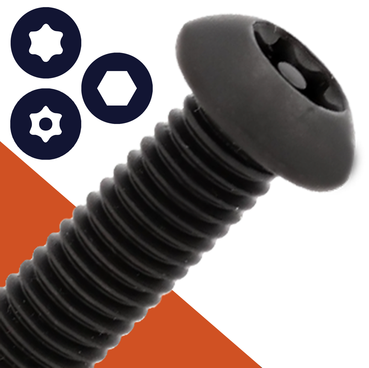 Black Stainless Button Head