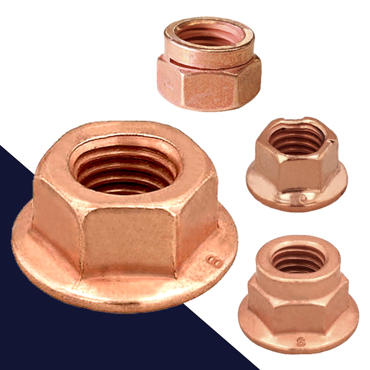 Exhaust Nuts Copper