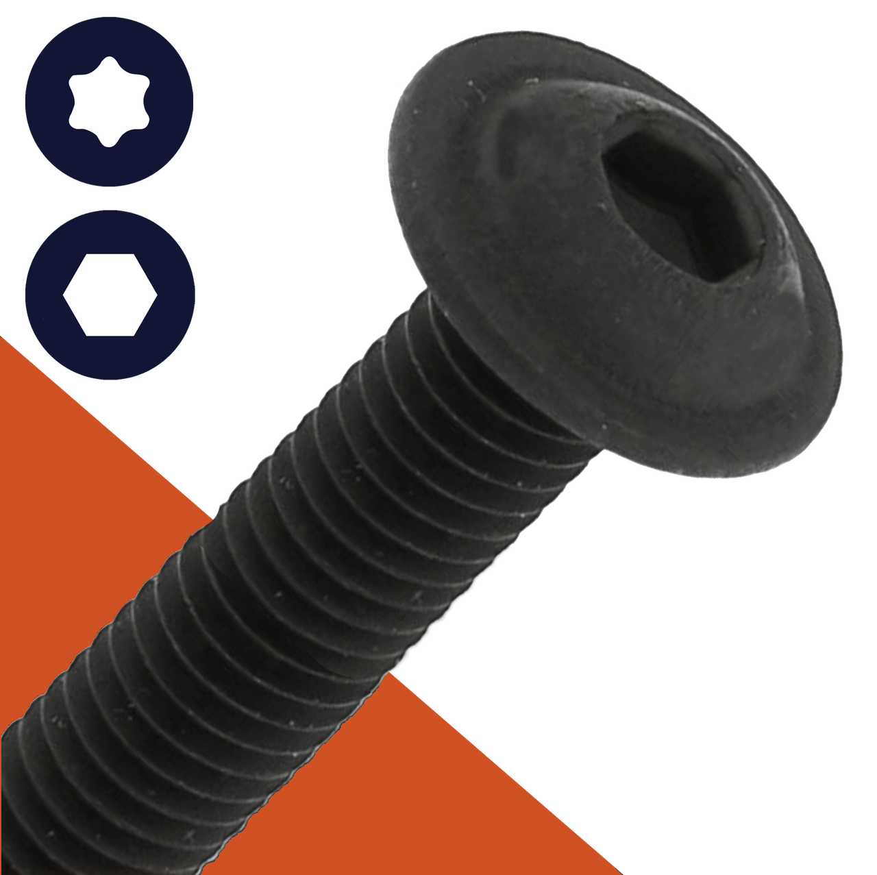 Black Stainless Button Head Flange