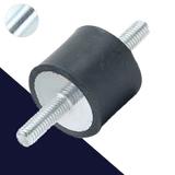 M8 Male Zinc Plated Steel,Vibration Isolator / Rubber Buffer,NR + Steel Screw