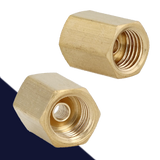 1/2-20" Brake Line Union,Inverted Flare,For 5/16" Tubing