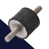 M8 Male Stainless Steel,Vibration Isolator / Rubber Buffer,NR + Stainless Screw