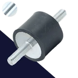 M6 Male Zinc Plated Steel,Vibration Isolator / Rubber Buffer,NR + Steel Screw