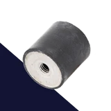 M8 Female Stainless Steel,Vibration Isolator / Rubber Buffer,NR + Stainless Screw
